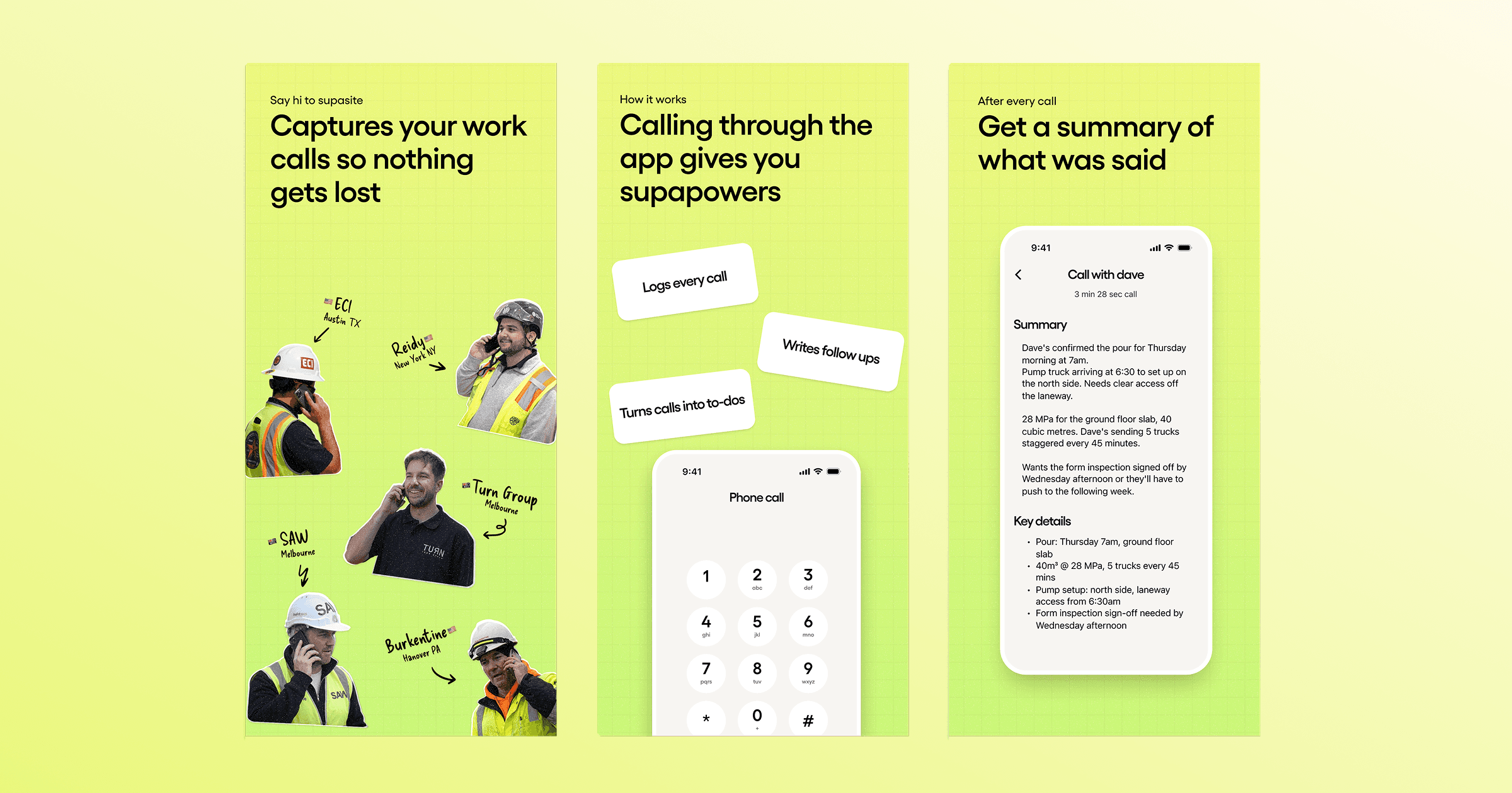 Phone calls in BuildPass