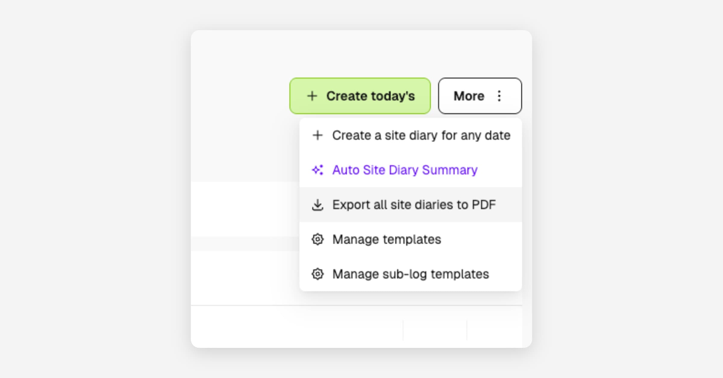 Bulk export all daily logs to a single PDF